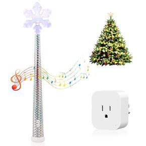 HITRENDS Magic Light Wand, Wireless Remote Control Outlet for Christmas Tree String Lights and Home Decorations Lights, Remote Magic Switch Kit with Music Surpised for Christmas