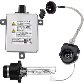 X6T02971 X6T02981 W3T15671 Xenon HID Headlight Ballast with Igniter and D2S Bulb Replacement for Acura Honda Mazda Xenon HID Ballast Replace W3T10471 W3T11371,33119-S0K-A10 33109-S0K-A02