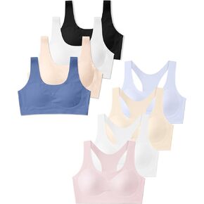 SALIA GIRL Training Bras for Girls + Girls Racerback Bras Bundle