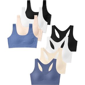 SALIA GIRL Training Bras for Girls + Girls Racerback Bras Bundle
