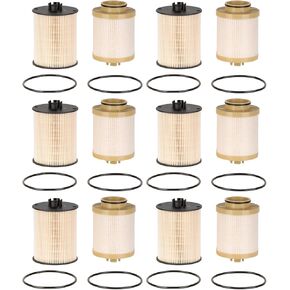 FD4617 Diesel Fuel Filter Replacement for 6.4L V8 Powerstroke F250 F350 F450 F550 Super Duty 2008-2010 Engine Replaces 8C3Z9N184C 8C3Z-9N184-A(Set of 6)