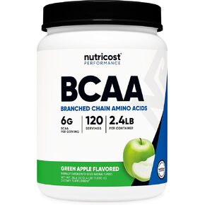 Nutricost BCAA Powder 2:1:1, 120 Servings (Green Apple)