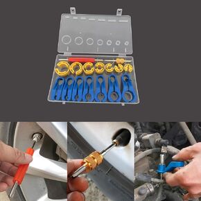 Car AC Fuel Line Disconnect Removal Tool Set, Line Disconnect Tool Kit, 1/4 5/16 3/8 1/2 5/8 3/4 7/8 Inch Quick Disconnect Tool Set, Car Accessories for Auto AC Fuel Line and Oil Cooler Line