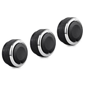 Xislet 3Pcs Tacoma AC Knobs Replacement Compatible with 2005-2015 Toyota Tacoma A/C Knobs Air Conditioner HVAC Heater Blower Fan Control Button