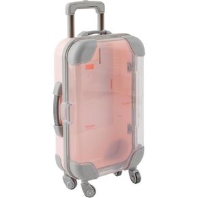 AUEAR, 2 Pack Mini Empty Luggage Empty Storage Box Clear Suitcase Packaging Case