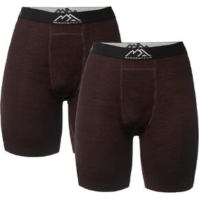 Merino.tech Merino Wool Boxer Briefs Men - Merino Wool Underwear Breathable Dry Fit Comfy Sports Base Layer for Men