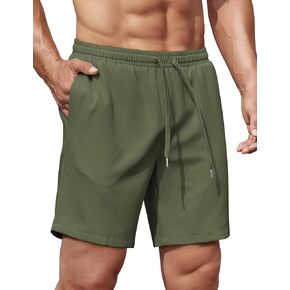 COOFANDY Men's Gym Workout Shorts 8 Inch Quick Dry Athletic Shorts Lightweight Drawstring Running Shorts