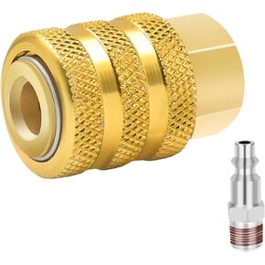 Locking Air Chuck, 1 PC Lock On Air Chuck 1/4 FNPT Tire Air Chuck Quick Connect, Open Flow Air Chuck For Tires