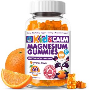 DR. MORITZ Sugar-Free Calm Magnesium Gummies for Kids and Adults - Kids Magnesium Gummies - Magnesium Citrate Gummies (60 Count (Pack of 2), Raspberry)
