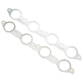 Carbole Exhaust Manifold Gasket Set, Multi-Layer Steel Sealing Header Gaskets Compatible for All LS Series Engines LS1 LM7 LR4 LQ4 LS6 L33 LS2 LH6 L92 L76 L94 LZ1 Except LS7, Replace 12617944