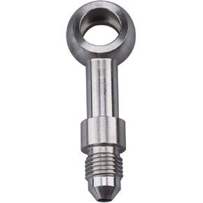 Stainless Steel 90 Degree -3 AN Male to Banjo Eye Hole Diameter 10.2mm Brake Banjo Fitting for AN3 PTFE Brake Hose Line