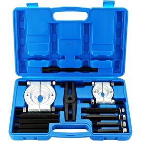 12-Piece Bearing Separator and Puller Set | Heavy Duty Bearing Splitter Puller Kit, 5 Ton Capacity with 2" and 3" Jaws, Bearing Puller Set with Pinion Wheel and Hub Axle Removal Tool