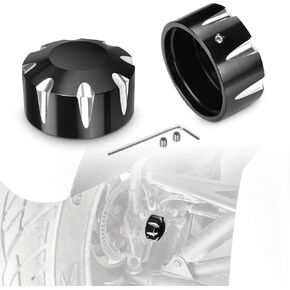 Skull Axle Cover Caps Rear Powersports Axle Blocks Black Aluminum Axle Nut Covers Tricycle Accessories for 2018-Up Can-Am Spyders GS/RS RT ST F3 All Models