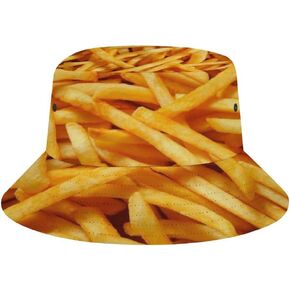 Funny Food Bucket Hats Fishing Hat for Men Women Cute Funny Adult Large Fisher Hat Sun Hat for Beach Golf Fishing Fun Outdoor