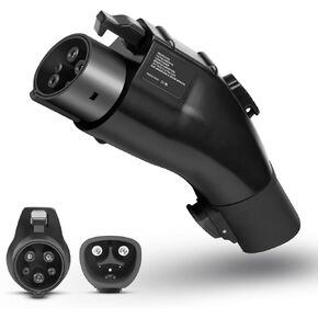 EV Adapter for Tesla to J1772, Up to 60Amp 250V Tesla Charger Adapter for All J1772 EVs, Compatible with IP65 Tesla High-Power Connectors, Destination and Mobile Chargers, Safety Lock