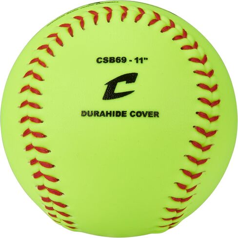 Champro 12" Slow Pitch Practice Softballs with Flat Seams and Durahide Cover, 12 Pack in Saudi Arabia