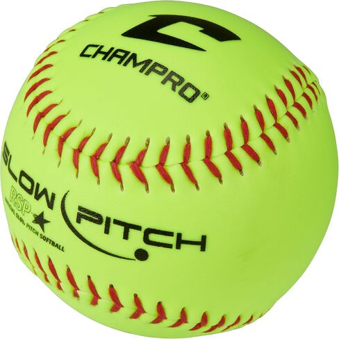 Champro 12" Slow Pitch Practice Softballs with Flat Seams and Durahide Cover, 12 Pack in Saudi Arabia