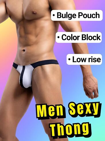 Sexy Mens Thong Underwear, Banana Hammock Male Thongs, Low Rise G String, Straight Men Lingerie For Play in Saudi Arabia