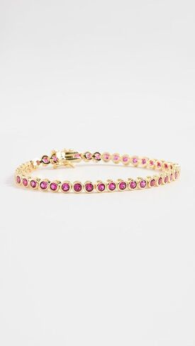 ADINA EDEN Women's Magenta Bezel Tennis Bracelet in Saudi Arabia