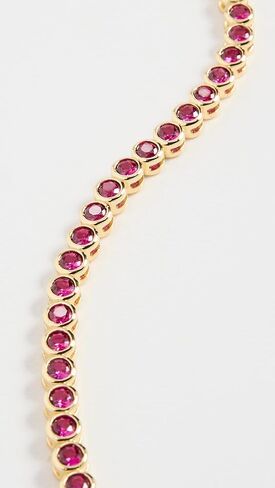ADINA EDEN Women's Magenta Bezel Tennis Bracelet in Saudi Arabia