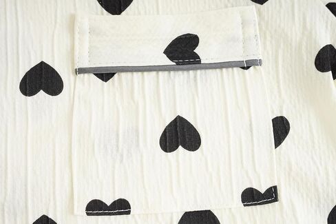 Vopmocld Big Girls Button Down Pajama Sets Crepe Soft Lapel Shirt Sleepwear Printed Lounge Set Long Sleeve Long Pants Nighty in Saudi Arabia