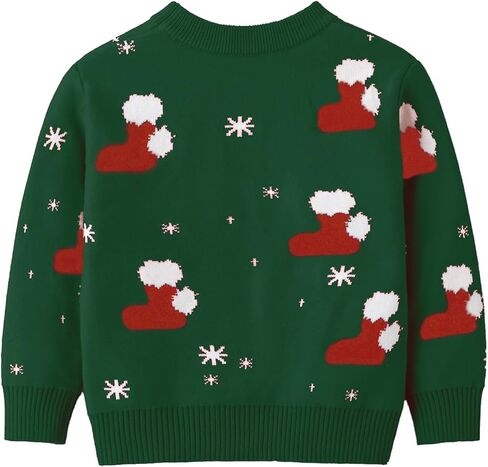 LMYOVE Kids Christmas Sweaters, Toddler Girls Boys Long Sleeve Knit Pullover Sweater Xmas Holiday Tops in Saudi Arabia