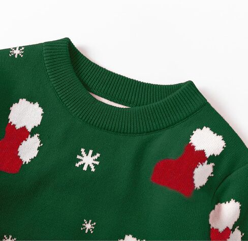 LMYOVE Kids Christmas Sweaters, Toddler Girls Boys Long Sleeve Knit Pullover Sweater Xmas Holiday Tops in Saudi Arabia