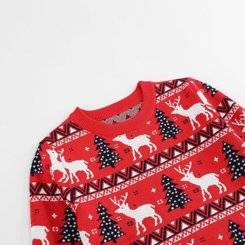 LMYOVE Kids Christmas Sweaters, Toddler Girls Boys Long Sleeve Knit Pullover Sweater Xmas Holiday Tops in Saudi Arabia