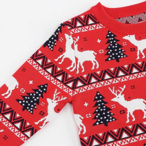 LMYOVE Kids Christmas Sweaters, Toddler Girls Boys Long Sleeve Knit Pullover Sweater Xmas Holiday Tops in Saudi Arabia