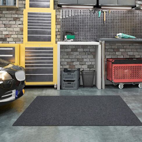 Oil Spill Mat, 7.4 x 8.4 Ft, Premium Absorbent Oil Pad. Contains Liquids, Protects Garage Floor from Spills, Drips, Splashes and Stains. Washable, Reusable, Waterproof Rubber Parking Mats in Saudi Arabia