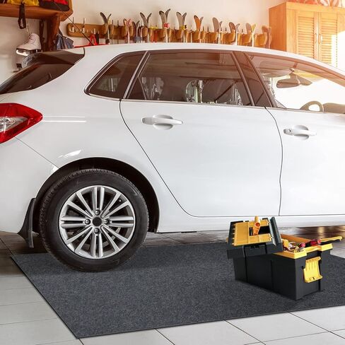 Oil Spill Mat, 7.4 x 8.4 Ft, Premium Absorbent Oil Pad. Contains Liquids, Protects Garage Floor from Spills, Drips, Splashes and Stains. Washable, Reusable, Waterproof Rubber Parking Mats in Saudi Arabia