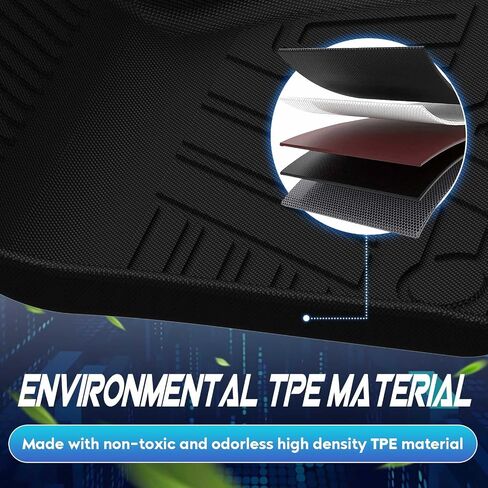 TadaMark Floor Mats Fit for BMW 330i 2019-2024 Fit for BMW 520i 330e 2020-2024 Black Deep Dish All-Weather Mats Heavy-Duty Waterproof Floor Liner for Cars - 3 Piece in Saudi Arabia