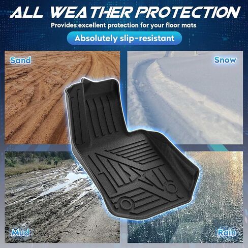 TadaMark Floor Mats Fit for BMW 330i 2019-2024 Fit for BMW 520i 330e 2020-2024 Black Deep Dish All-Weather Mats Heavy-Duty Waterproof Floor Liner for Cars - 3 Piece in Saudi Arabia