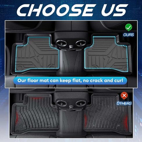 TadaMark Floor Mats Fit for BMW 330i 2019-2024 Fit for BMW 520i 330e 2020-2024 Black Deep Dish All-Weather Mats Heavy-Duty Waterproof Floor Liner for Cars - 3 Piece in Saudi Arabia