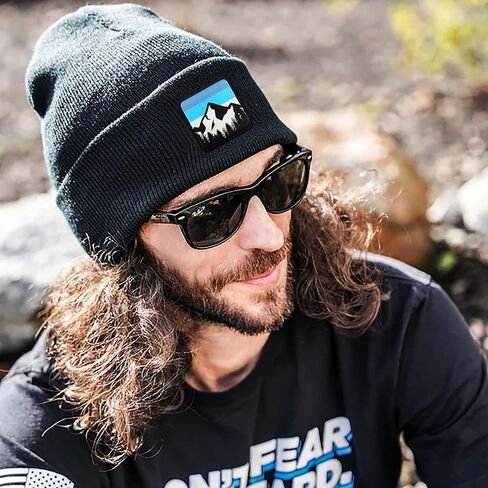 Winter Beanie Hats for Men Women - Mountain Style Knit Cuffed Beanie Skull Cap Outdoor Daily Wear in Kuwait