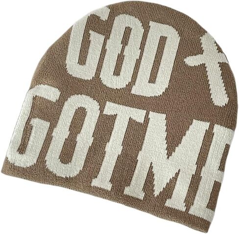 Y2K Beanie Letter Printing Knitted Hat Fashion Hip hop Trend Beanie Pullover Hat Casual Sports for Men Women in Saudi Arabia