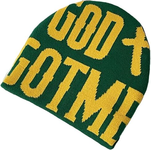Y2K Beanie Letter Printing Knitted Hat Fashion Hip hop Trend Beanie Pullover Hat Casual Sports for Men Women in Saudi Arabia