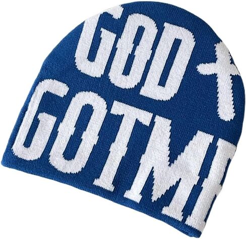 Y2K Beanie Letter Printing Knitted Hat Fashion Hip hop Trend Beanie Pullover Hat Casual Sports for Men Women in Saudi Arabia
