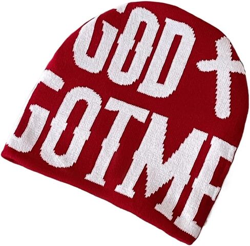 Y2K Beanie Letter Printing Knitted Hat Fashion Hip hop Trend Beanie Pullover Hat Casual Sports for Men Women in Saudi Arabia