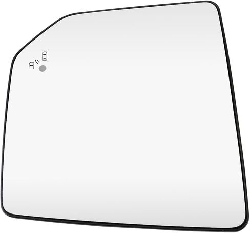 MOTOALL Left Driver Side Mirror Glass Rear View Mirror Glass w/Heated Blind Spot Sensor Fit for Ford F150 2015-2021 Replaces# FL3Z17K707AH, FL3Z17K707P in Saudi Arabia