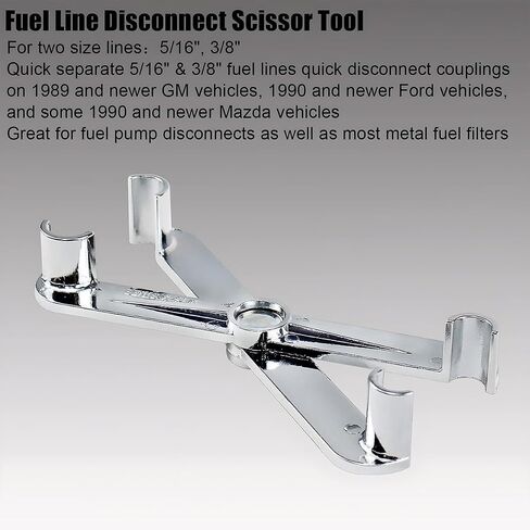 BELOMI Scissor Fuel Line Disconnect Tool, 3/4 5/8 1/2 and 3/8 Inch Fuel Filter Tool for Quick Disconnection, Securely Fit for Easy Removal, Auto Fuel Line Remover for Many Vehicle Models in Saudi Arabia