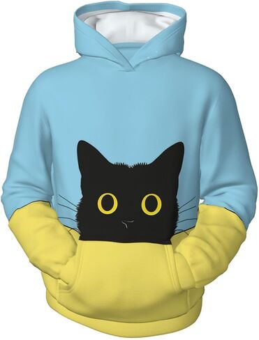 Lemon Sloth Teen Hooded Sweatshirt Boys And Girls Pullover Sweatshirt Thick Sports Hoodie 7-20 Years in Kuwait