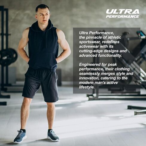 Ultra Performance Gym Shorts Men 3 Pack Mens Nylon Stretch Athletic Running Shorts for Men with Zipper Pockets 6 “ Inseam in Saudi Arabia