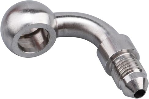 Stainless Steel 90 Degree -3 AN Male to Banjo Eye Hole Diameter 10.2mm Brake Banjo Fitting for AN3 PTFE Brake Hose Line in Saudi Arabia