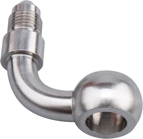 Stainless Steel 90 Degree -3 AN Male to Banjo Eye Hole Diameter 10.2mm Brake Banjo Fitting for AN3 PTFE Brake Hose Line in Saudi Arabia