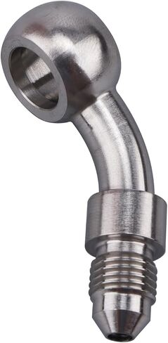 Stainless Steel 90 Degree -3 AN Male to Banjo Eye Hole Diameter 10.2mm Brake Banjo Fitting for AN3 PTFE Brake Hose Line in Saudi Arabia