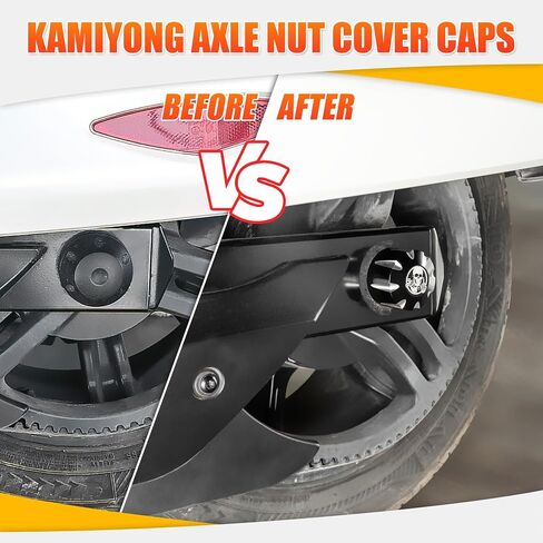 قبعات غطاء محور الجمجمة الخلفية Powersports كتل المحور الأسود الألومنيوم المحور الجوز يغطي دراجة ثلاثية العجلات الملحقات ل 2018-Up Can-Am Spyders GS/RS RT ST F3 جميع الموديلات in Kuwait