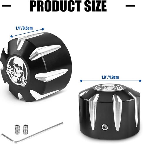 قبعات غطاء محور الجمجمة الخلفية Powersports كتل المحور الأسود الألومنيوم المحور الجوز يغطي دراجة ثلاثية العجلات الملحقات ل 2018-Up Can-Am Spyders GS/RS RT ST F3 جميع الموديلات in Kuwait