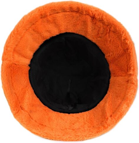 Umeepar Winter Faux Fur Fuzzy Bucket Hat Fluffy Warm Hat for Women Men in Saudi Arabia