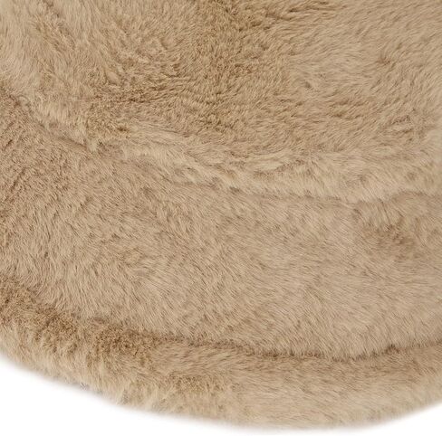 Umeepar Winter Faux Fur Fuzzy Bucket Hat Fluffy Warm Hat for Women Men in Saudi Arabia